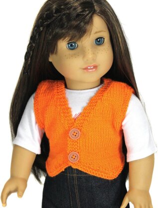 Knit Me a Waistcoat - 18" Dolls