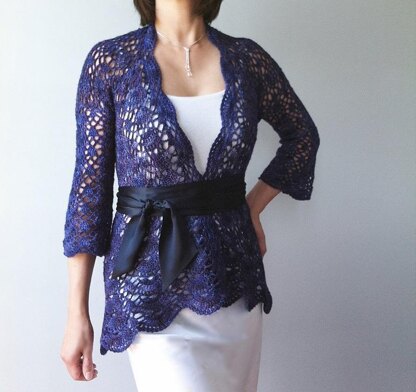 Ava - lacy shells cardigan