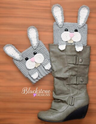 Peeping Bunny Boot Cuffs