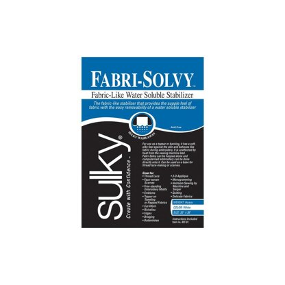 Sulky Fabri-Solvy Soluble Stabilizer - 20in x 30in