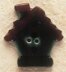 Mill Hill Button 43029 - Birdhouse Dark Green with Brown