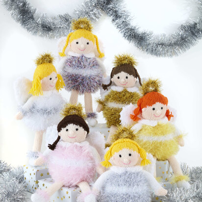 Angel Toys in King Cole Tinsel Chunky & Big Value DK - 9165PDF - Downloadable PDF