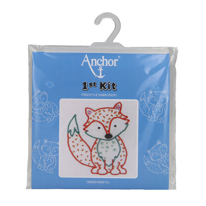 Anchor First Kit Fox Embroidery Kit