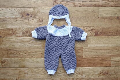 Zigzag Bodysuit and Hat (no. 31)