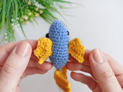 Crochet fish pattern, easy crochet small amigurumi fish