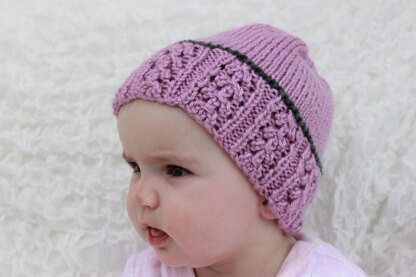 Knitting Pattern ladies & childs beanie hat UK & USA Terms #418