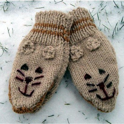 Kitten Mittens - - Knit ePattern