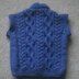 Niall sleeveless aran pullover