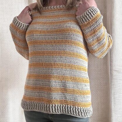 Sun - Kissed Crochet Sweater