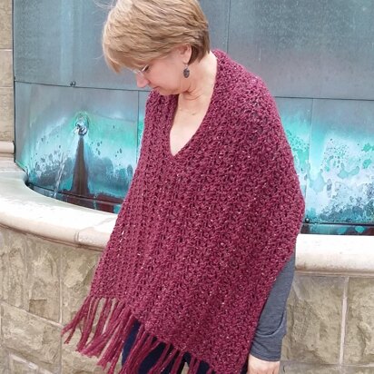 Red Poppy Poncho