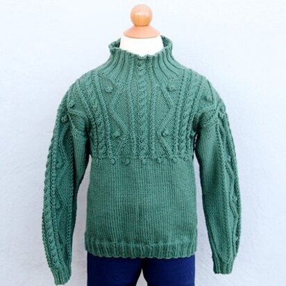 493 Child's Forest Pullover - Jumper Knitting Pattern for Kids in Valley Yarns Valley Superwash DK