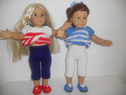 Summer Casual for AG , Gotz and other 18'' Dolls