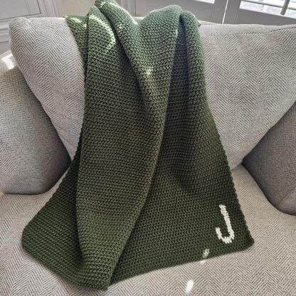 Heirloom Initial Baby Blanket