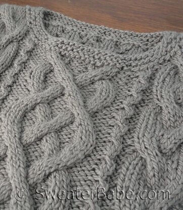 #165 Ultimate Chunky Cabled Sweater
