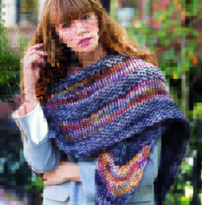 Degraw Shawl in Malabrigo Rasta - PDF