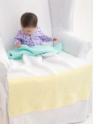 Süße Babydecke in Lion Brand Babysoft - L40719