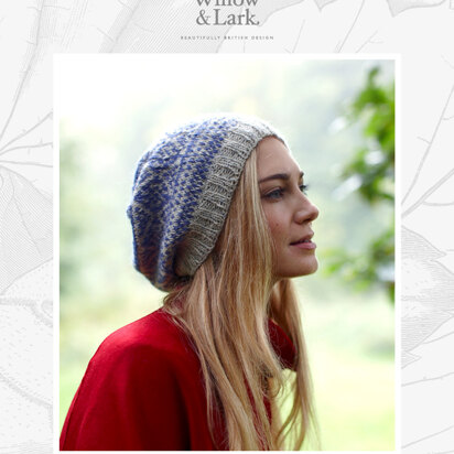 "Samantha Hat" - Hat Knitting Pattern For Women in Willow & Lark Woodland