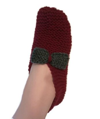 Easiest Slippers Knitting Pattern