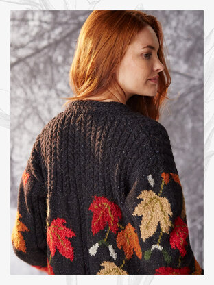 "Silvia Cardigan" - Cardigan Knitting Pattern For Women in Willow and Lark Woodland