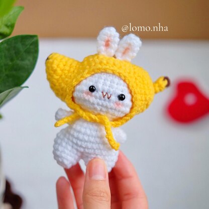 3 in 1 Mini Bunny with hat