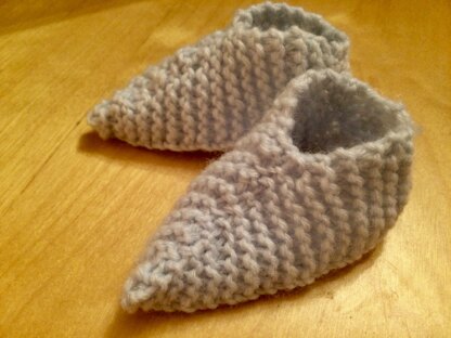 Baby booties - learning to increase and decrease