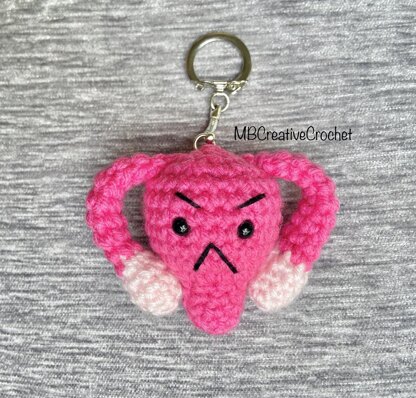 Uterus mini keychain