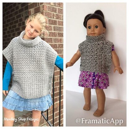 Fiona Ponchos for American Girl Doll