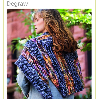 Degraw Shawl in Malabrigo Rasta - Downloadable PDF