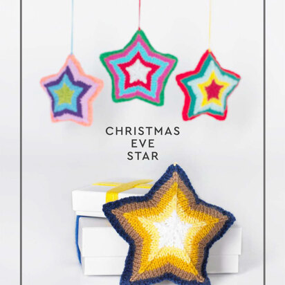 "Christmas Eve Star" - Knitting Pattern For Christmas in Paintbox Yarns Simply DK - DK-XMAS-KNIT-001