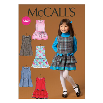 McCall's Children's/Girls' Jumpers M7008 - Sewing Pattern