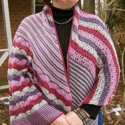 Debi's Colorful Lace Shawl