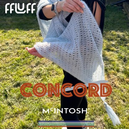 Concord Shawl in McIntosh ffluff - Downloadable PDF