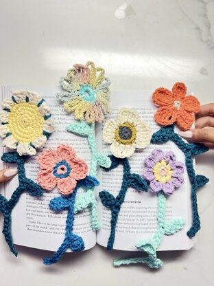 Petal Pages Crochet Bookmarks Collection