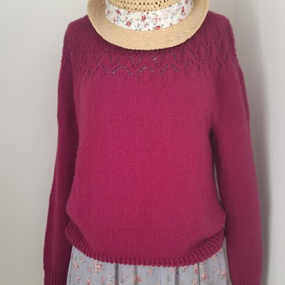 Parenzo Circular Yoke Lace Sweater