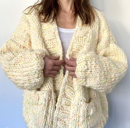 Wrap Me up Cardigan Knitting pattern by Vanessa cayton | LoveCrafts