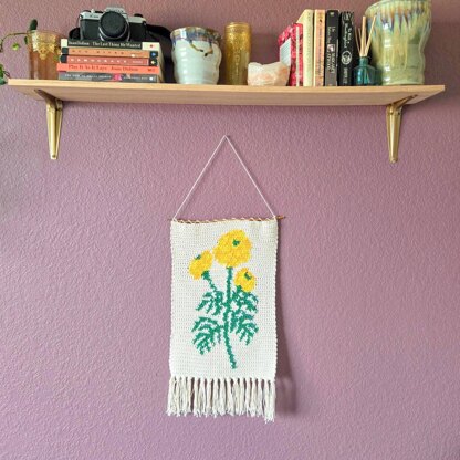 Marigold Flower Tapestry