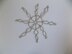 Wire Crocheted Snowflake with Beads