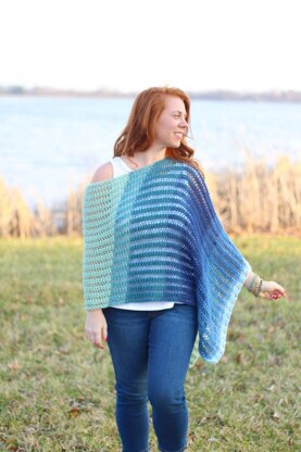 Easy Breezy Knit Poncho