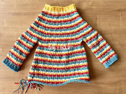 Colourful big sister dress