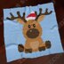 X-Mas Reindeer Blue Blanket C2C Santa Christmas Throw C2C CROCHET PATTERN