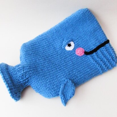 Whale Hot Water Bottle Cover