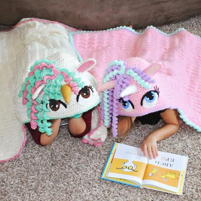 Hooded Unicorn Blanket