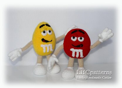 Crochet Candy Pattern, Crochet M and M Pattern