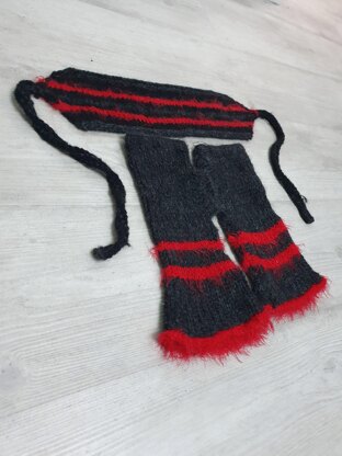 Simple Stripe Wrist and Ear Warmer