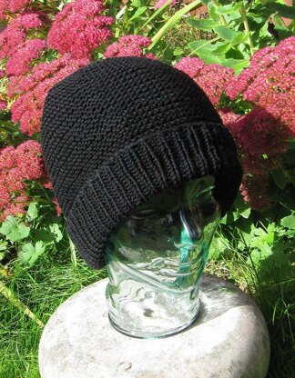 The garter stitch beanie hat