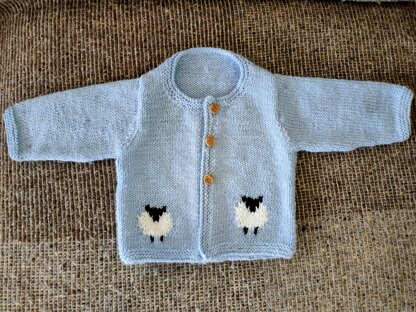 Sheep cardi for Louis