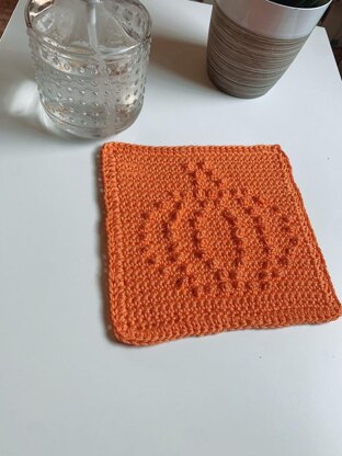 The Autumn Pumpkin Dishcloth