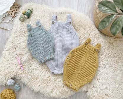 6-12 months - SNAPPY Crochet Romper