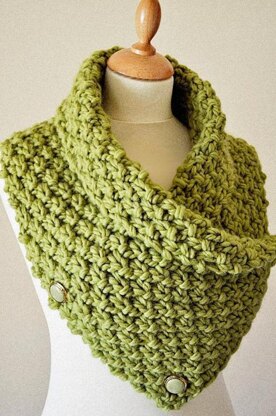 Easy Chunky Knit Neck Warmer/Cowl