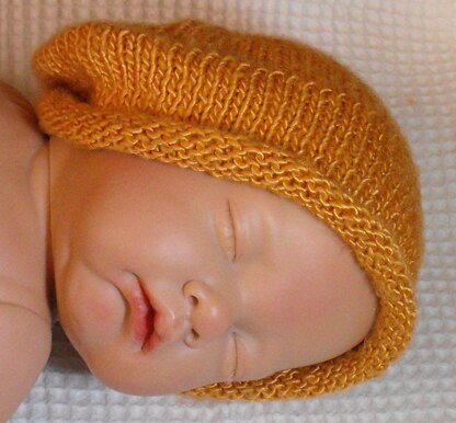 Baby Roll Brim Silk Slouch Knitting Pattern - Madmonkeyknits